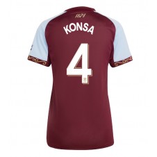Aston Villa Ezri Konsa #4 Hjemmedrakt Kvinner 2025-26 Kortermet Aston Villa Ezri Konsa #4 Hjemmedrakt Kvinner 2025-26 Kortermet